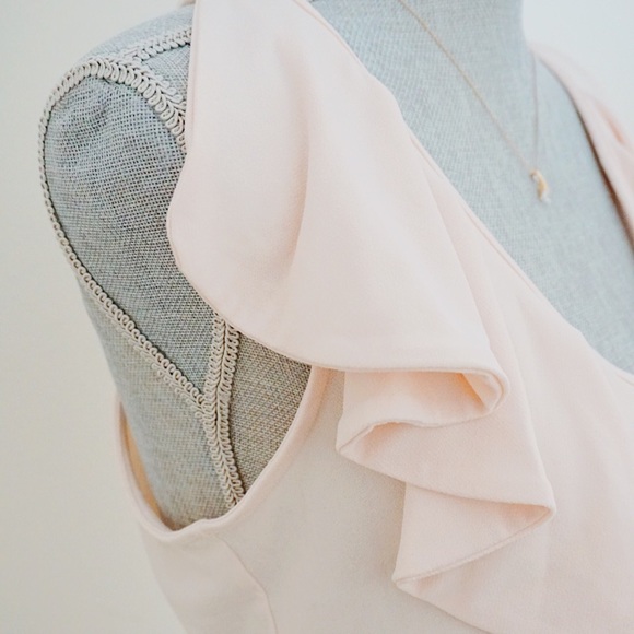 Chic Baby Pink Ruffled Tank Top - Picture 5 of 8